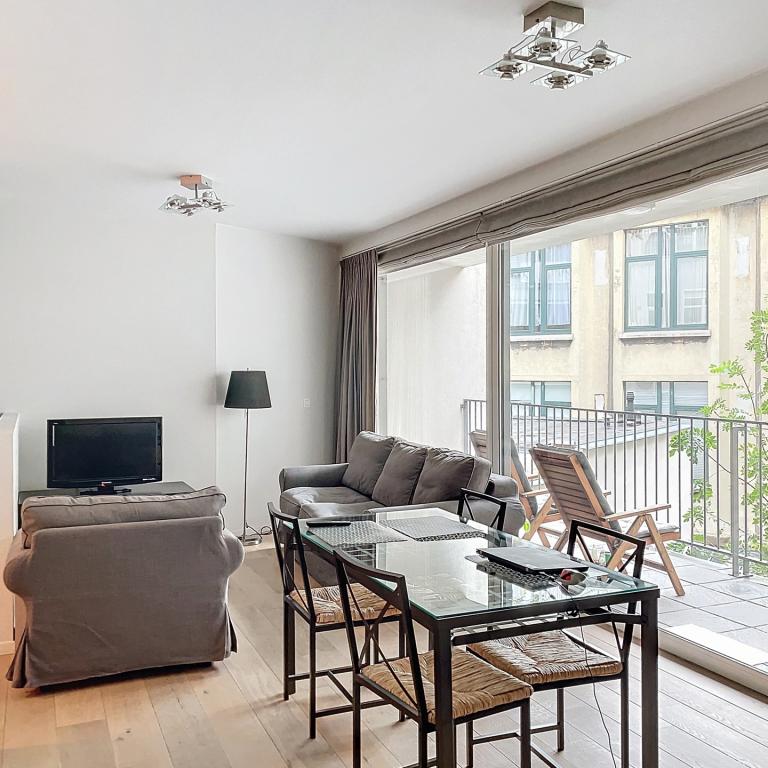 Schuman : Bel appartement 1 chambre meublé avec terrasse 