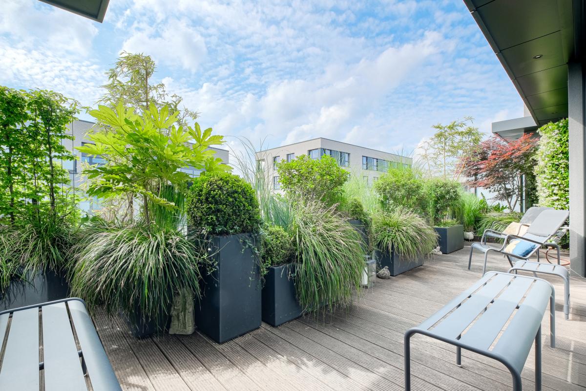 SOUS OFFRE! Ixelles : Magnifique penthouse 3 chambres avec terrasse 