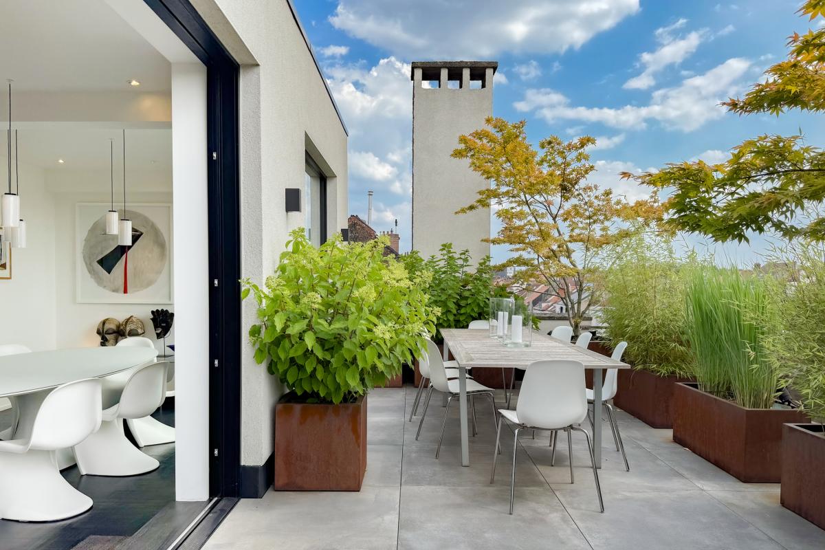 Brugmann/Chatelain : Penthouse d'exception avec terrasses 