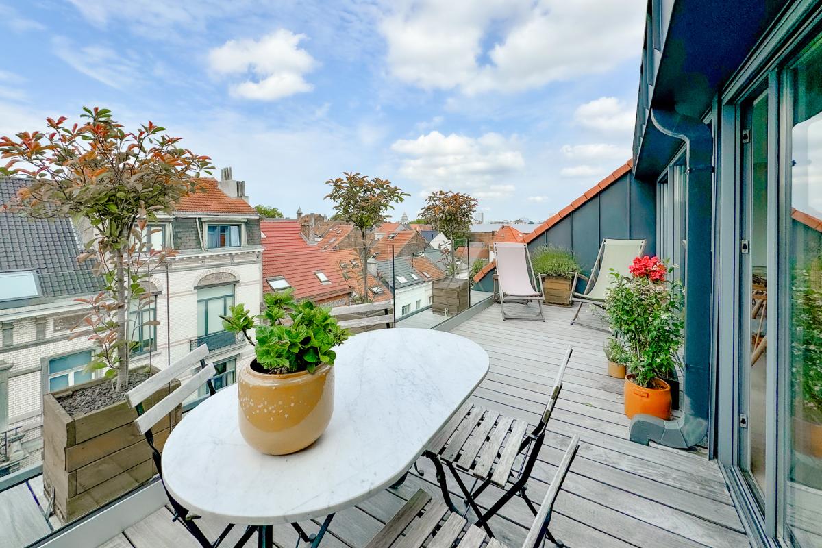 Place Brugmann - Chatelain, penthouse 3 chambres - terrasses