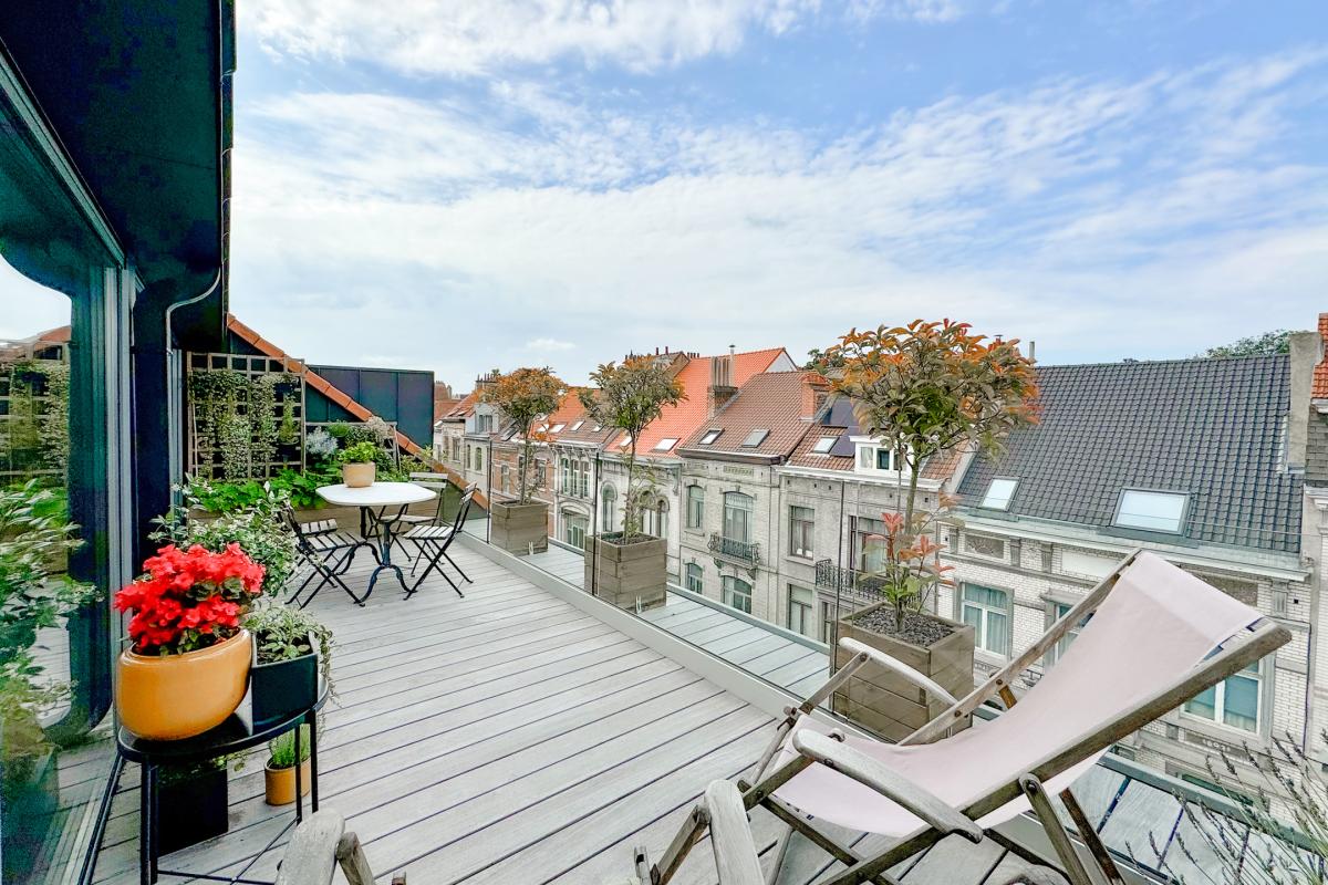 Place Brugmann - Chatelain, penthouse 3 chambres - terrasses