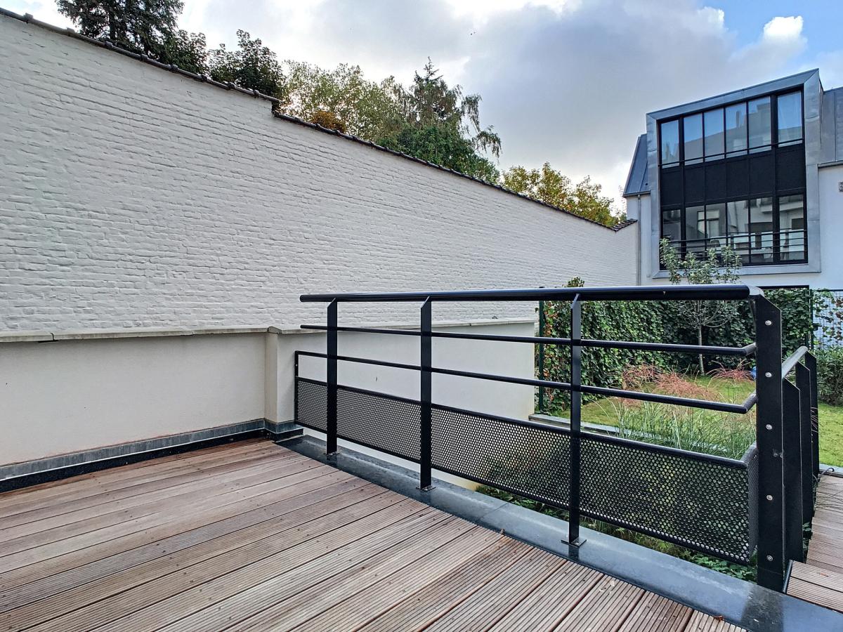 Etangs d'Ixelles : Magnifique triplex RDC avec jardin