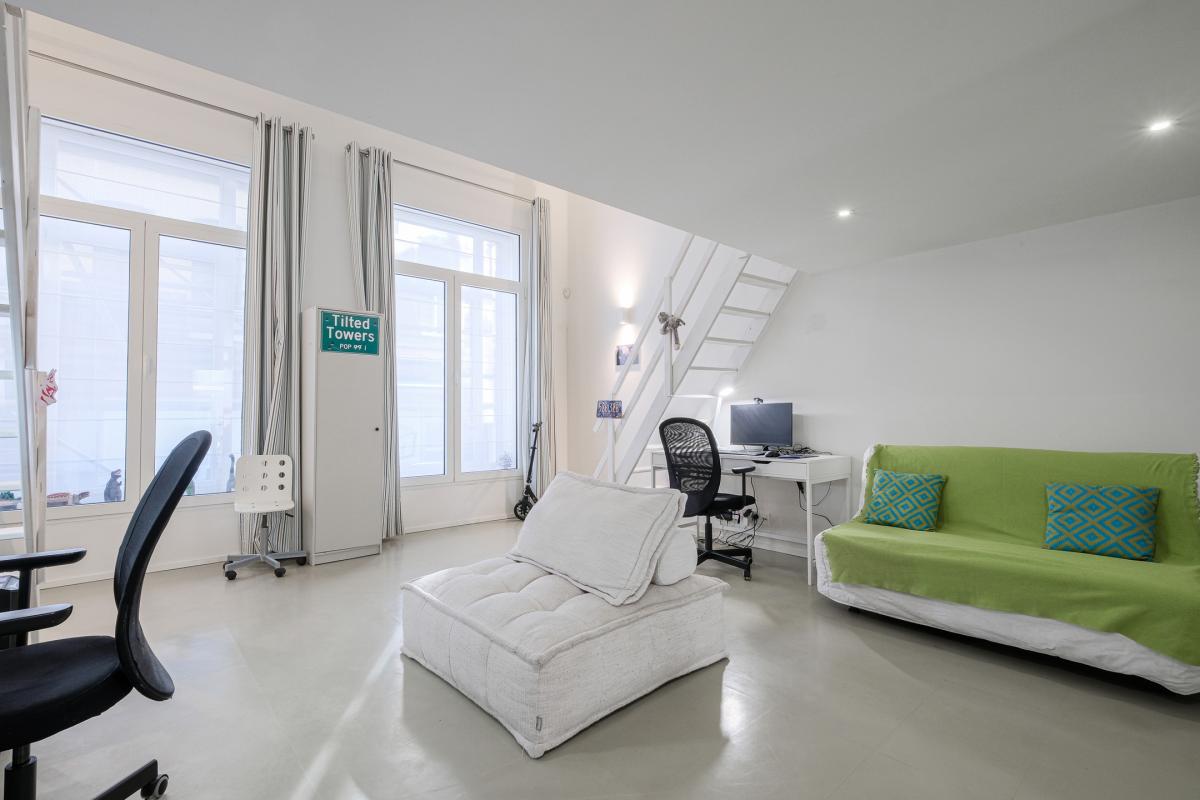 Quartier européen: Duplex 3/4 chambres avec jardin